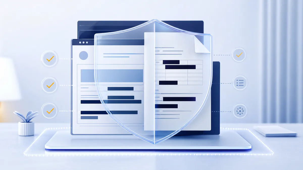 Lista de verificação de privacidade para capturas de tela e PDFs confidenciais