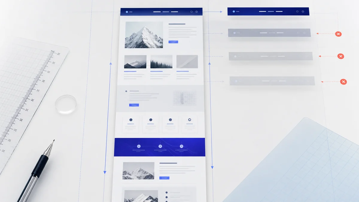 Elementos sticky y fijos en capturas de página completa: detección, supresión y verificación